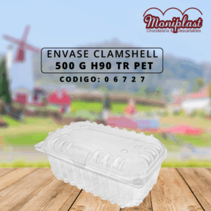 ENVASE CLAMSHELL 500 G H90 TR PET