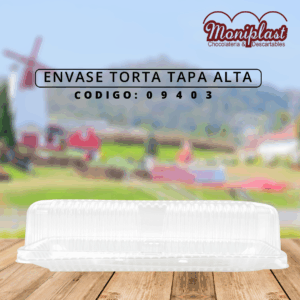 ENVASE TORTA TAPA ALTA